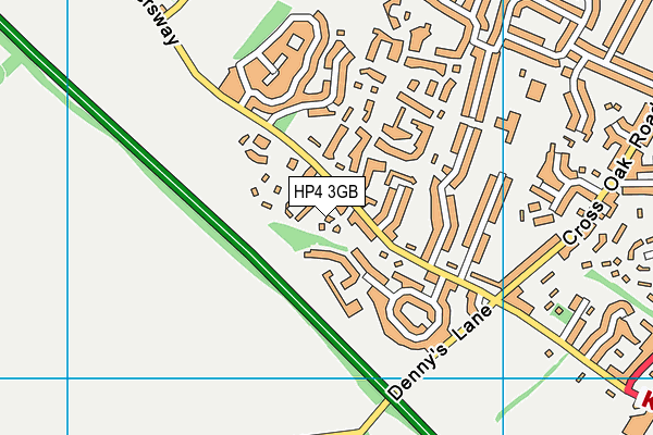 HP4 3GB map - OS VectorMap District (Ordnance Survey)