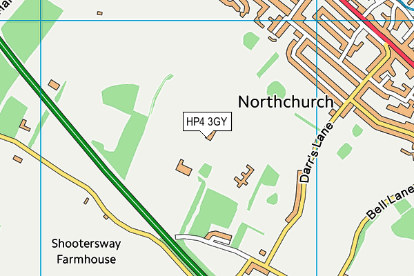 Berkhamsted Golf Range (Closed) map (HP4 3GY) - OS VectorMap District (Ordnance Survey)