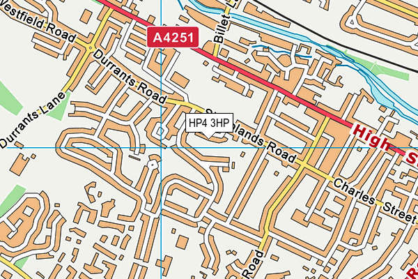 HP4 3HP map - OS VectorMap District (Ordnance Survey)