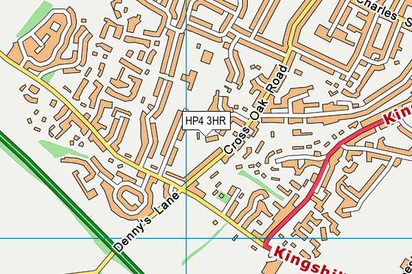 HP4 3HR map - OS VectorMap District (Ordnance Survey)