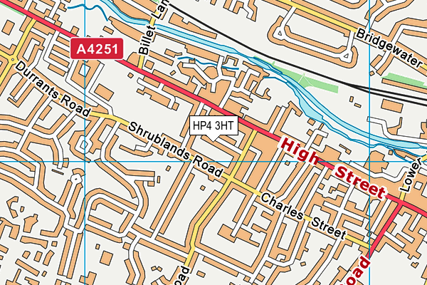 HP4 3HT map - OS VectorMap District (Ordnance Survey)