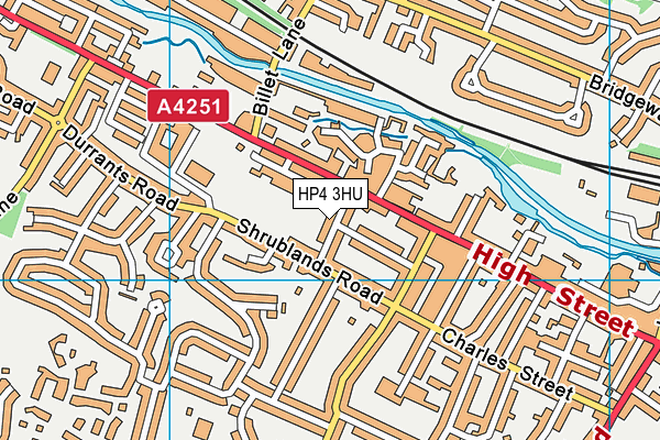 HP4 3HU map - OS VectorMap District (Ordnance Survey)