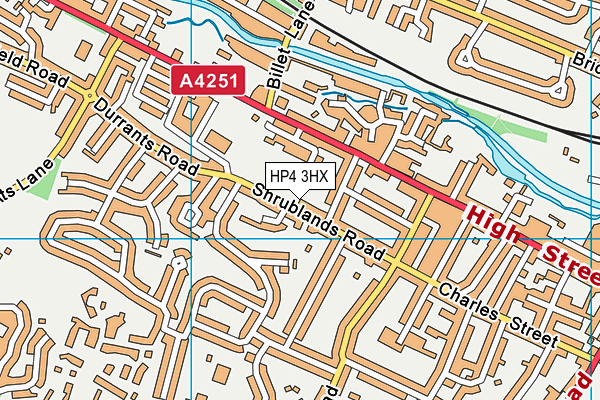 HP4 3HX map - OS VectorMap District (Ordnance Survey)