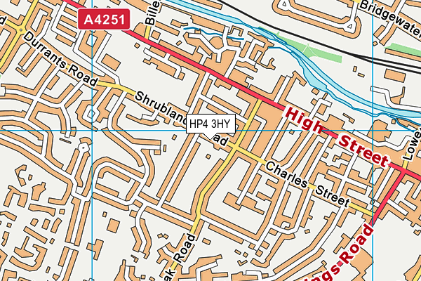 HP4 3HY map - OS VectorMap District (Ordnance Survey)