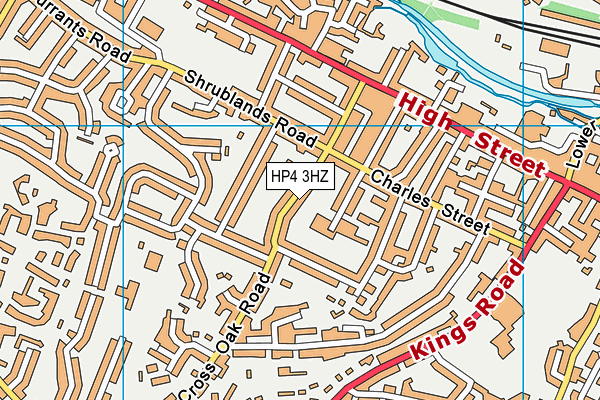 HP4 3HZ map - OS VectorMap District (Ordnance Survey)
