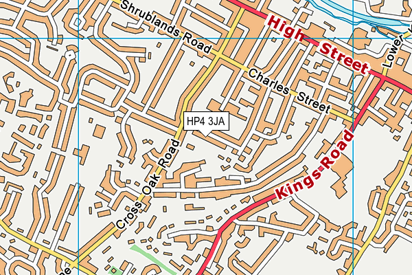 HP4 3JA map - OS VectorMap District (Ordnance Survey)