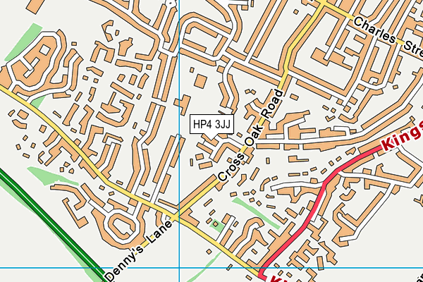 HP4 3JJ map - OS VectorMap District (Ordnance Survey)