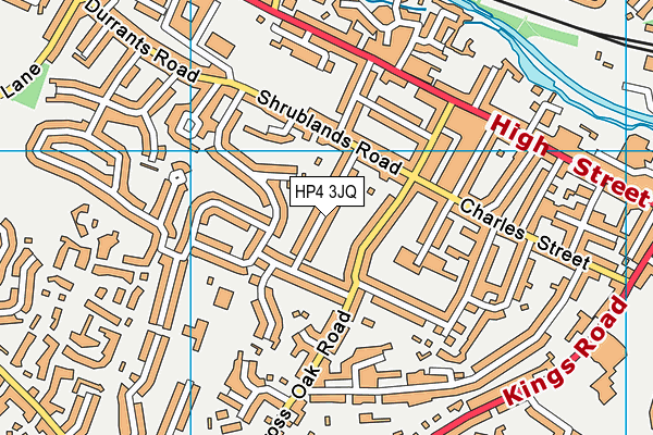 HP4 3JQ map - OS VectorMap District (Ordnance Survey)