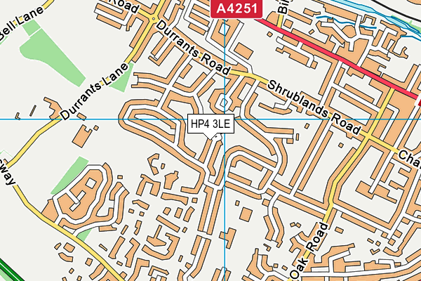 HP4 3LE map - OS VectorMap District (Ordnance Survey)