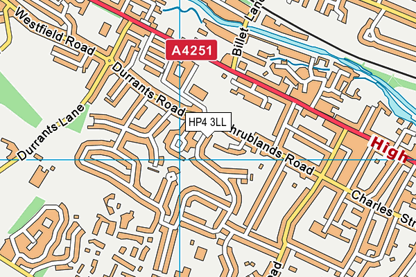 HP4 3LL map - OS VectorMap District (Ordnance Survey)