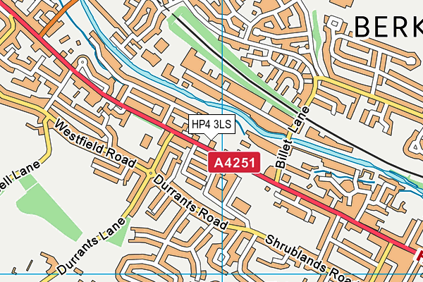 HP4 3LS map - OS VectorMap District (Ordnance Survey)