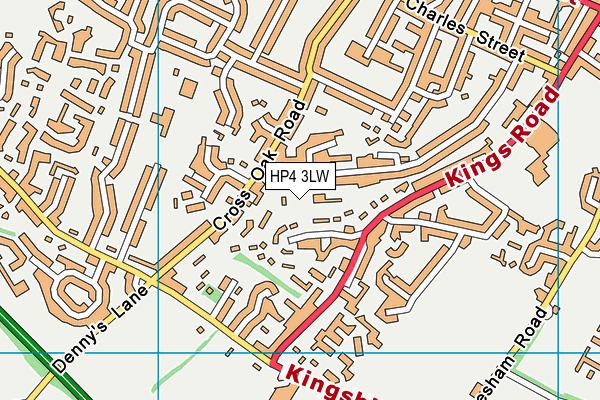 HP4 3LW map - OS VectorMap District (Ordnance Survey)