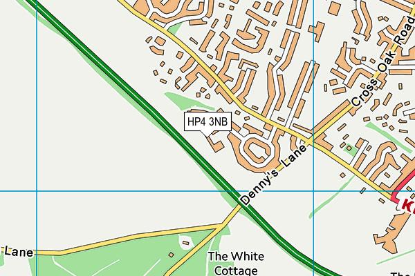 HP4 3NB map - OS VectorMap District (Ordnance Survey)