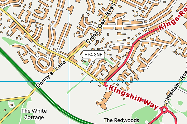 HP4 3NF map - OS VectorMap District (Ordnance Survey)