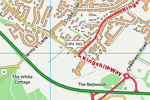 HP4 3NG map - OS VectorMap District (Ordnance Survey)