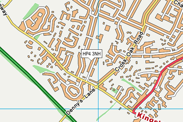 Greenway School map (HP4 3NH) - OS VectorMap District (Ordnance Survey)