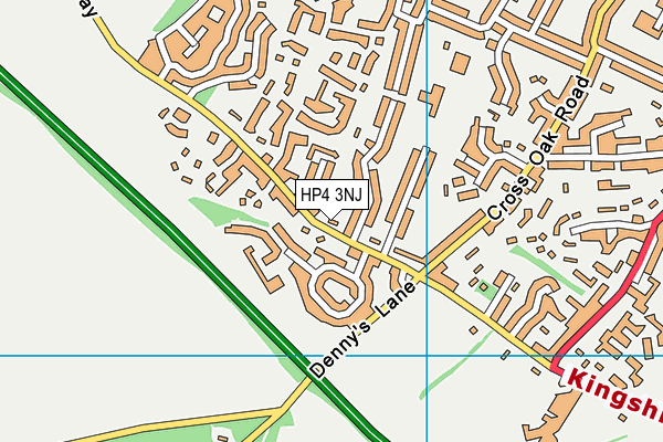 HP4 3NJ map - OS VectorMap District (Ordnance Survey)