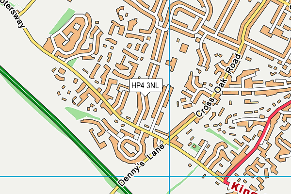HP4 3NL map - OS VectorMap District (Ordnance Survey)