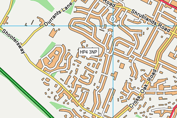 HP4 3NP map - OS VectorMap District (Ordnance Survey)