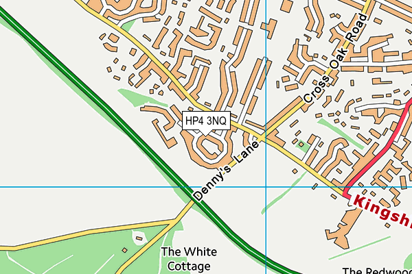 HP4 3NQ map - OS VectorMap District (Ordnance Survey)