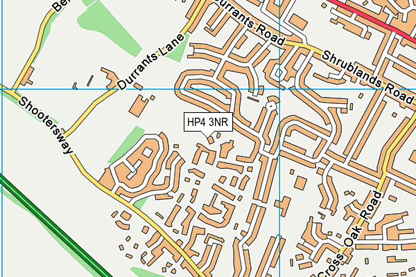HP4 3NR map - OS VectorMap District (Ordnance Survey)