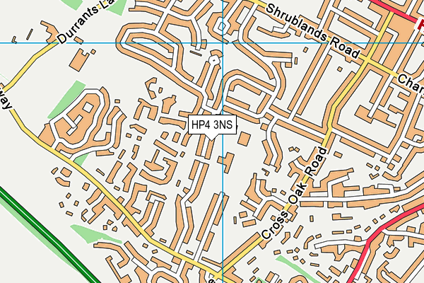 HP4 3NS map - OS VectorMap District (Ordnance Survey)