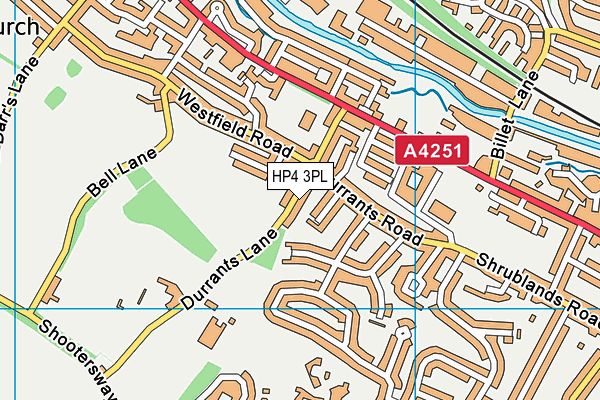 HP4 3PL map - OS VectorMap District (Ordnance Survey)