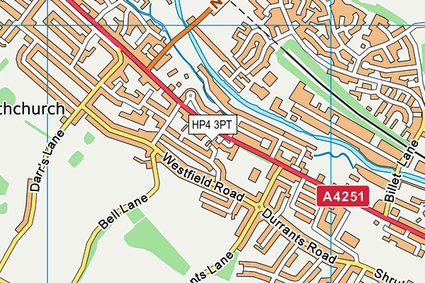 HP4 3PT map - OS VectorMap District (Ordnance Survey)