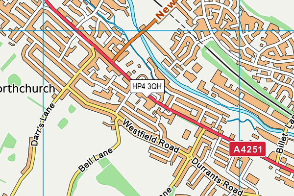 HP4 3QH map - OS VectorMap District (Ordnance Survey)