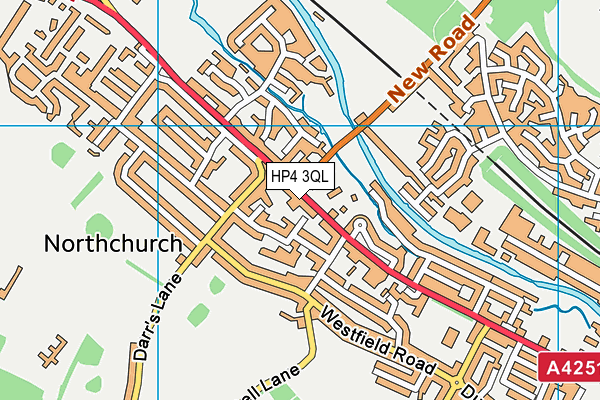 HP4 3QL map - OS VectorMap District (Ordnance Survey)