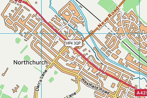 HP4 3QP map - OS VectorMap District (Ordnance Survey)