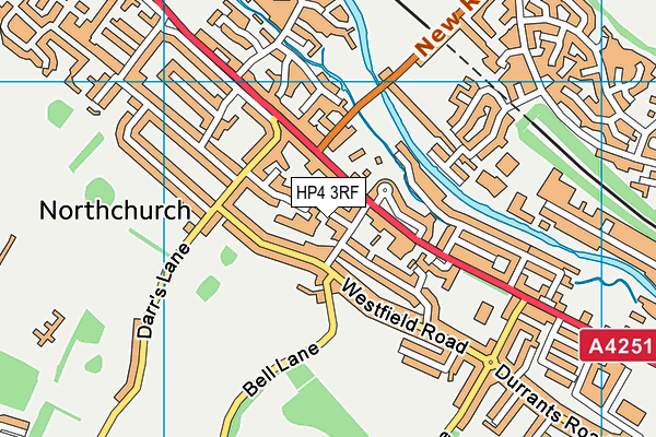 HP4 3RF map - OS VectorMap District (Ordnance Survey)