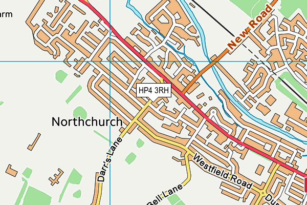 HP4 3RH map - OS VectorMap District (Ordnance Survey)