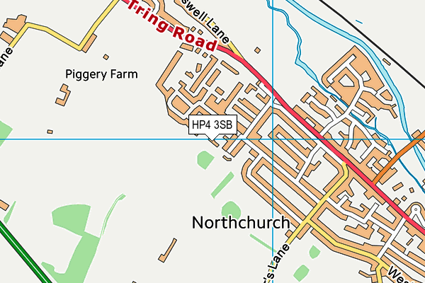 HP4 3SB map - OS VectorMap District (Ordnance Survey)