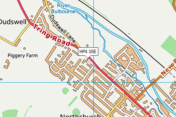 HP4 3SE map - OS VectorMap District (Ordnance Survey)