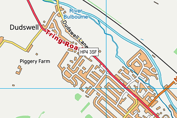 Northchurch Recreation Ground map (HP4 3SF) - OS VectorMap District (Ordnance Survey)