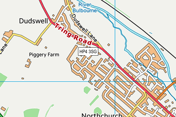 HP4 3SG map - OS VectorMap District (Ordnance Survey)