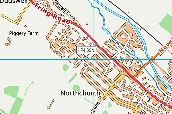 HP4 3SN map - OS VectorMap District (Ordnance Survey)