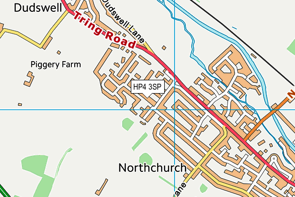 HP4 3SP map - OS VectorMap District (Ordnance Survey)