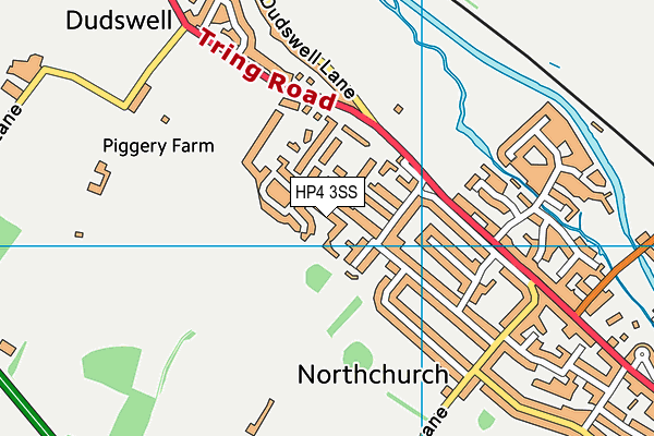 HP4 3SS map - OS VectorMap District (Ordnance Survey)