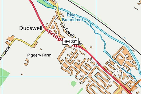 HP4 3SY map - OS VectorMap District (Ordnance Survey)