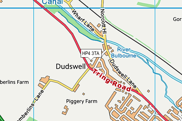 HP4 3TA map - OS VectorMap District (Ordnance Survey)