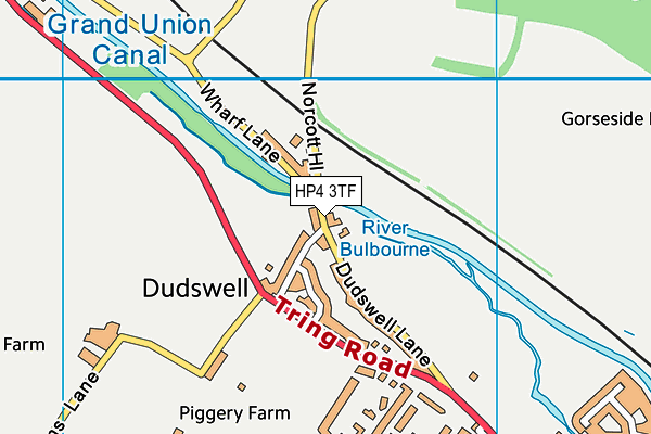 HP4 3TF map - OS VectorMap District (Ordnance Survey)