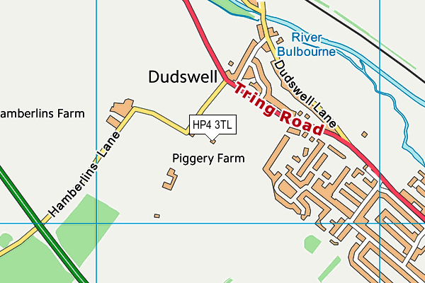 HP4 3TL map - OS VectorMap District (Ordnance Survey)