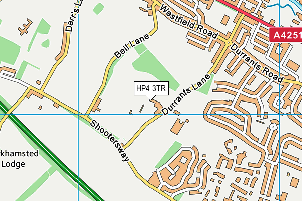 HP4 3TR map - OS VectorMap District (Ordnance Survey)