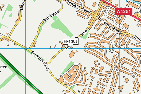 Egerton-Rothesay School map (HP4 3UJ) - OS VectorMap District (Ordnance Survey)