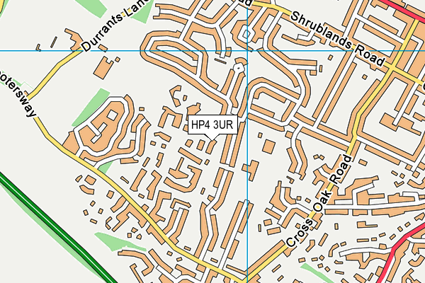 HP4 3UR map - OS VectorMap District (Ordnance Survey)