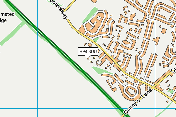 HP4 3UU map - OS VectorMap District (Ordnance Survey)