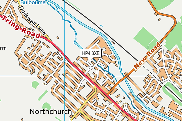 HP4 3XE map - OS VectorMap District (Ordnance Survey)