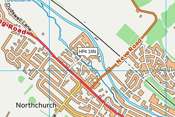 HP4 3XN map - OS VectorMap District (Ordnance Survey)